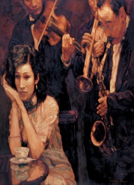 chen yifei old dreams in shanghai Oil Paintings